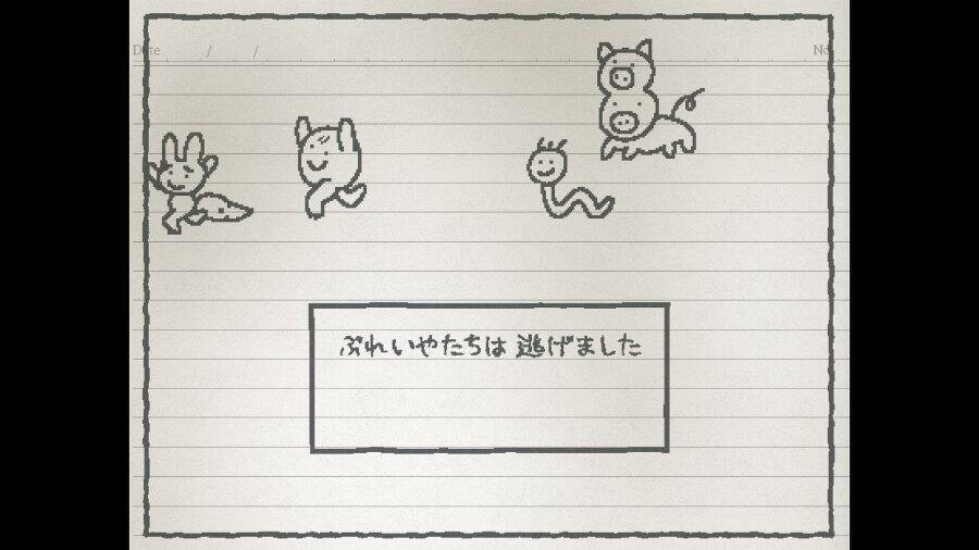 「うごメモ」や「UNDERTALE」に影響受けた手描きノート風RPG「UGOMEKU NOTE」体験版が公開