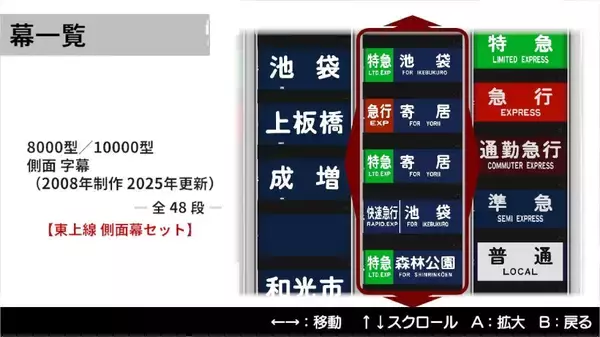 「ただ幕を回すだけ。でもそれがいい　東武東上線の「方向幕」を延々回せるクセゲーがSwitchに登場」の画像