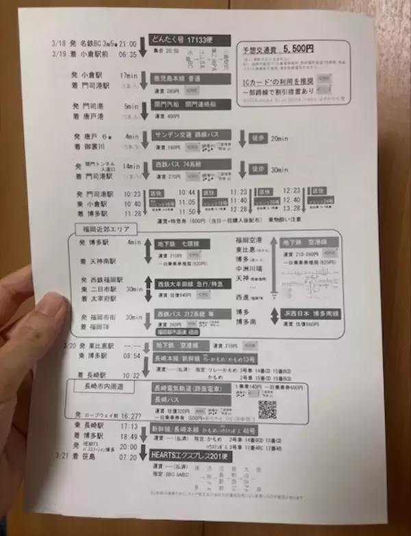 「共通テストを完全オマージュ　高校生5人の「卒業旅行のしおり」が青春すぎる」の画像
