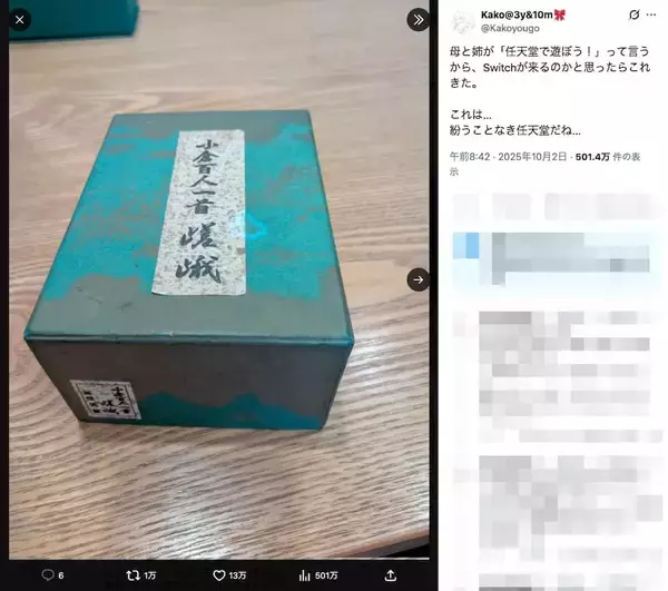 「実家で「任天堂で遊ぼう」の誘い　思わぬ“ゲーム”が登場も「紛うことなき任天堂」」の画像