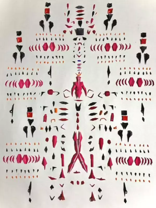 「折り紙限界突破！ジークアクスの「赤いガンダム」を徹底再現するツワモノ現る」の画像