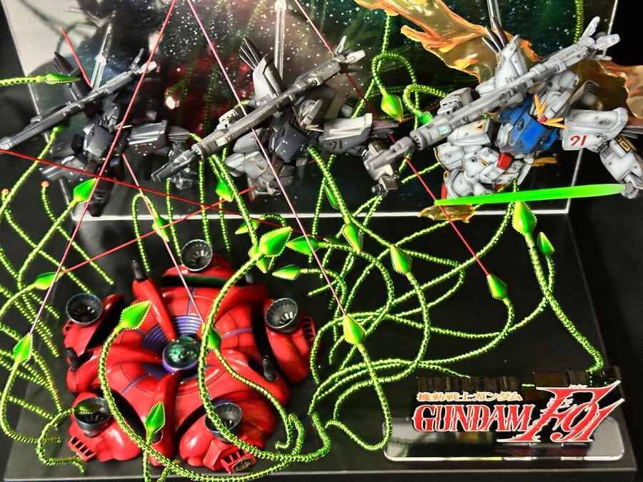 「質量を持った残像」を完全再現　ガンダムF91名シーンのジオラマが圧倒的完成度