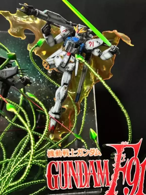 「「質量を持った残像」を完全再現　ガンダムF91名シーンのジオラマが圧倒的完成度」の画像