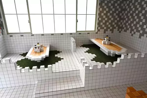 「ゲーム世界をイメージしたドット絵画風店舗の「つけめん かいしんのいちげき！」沖縄に誕生」の画像