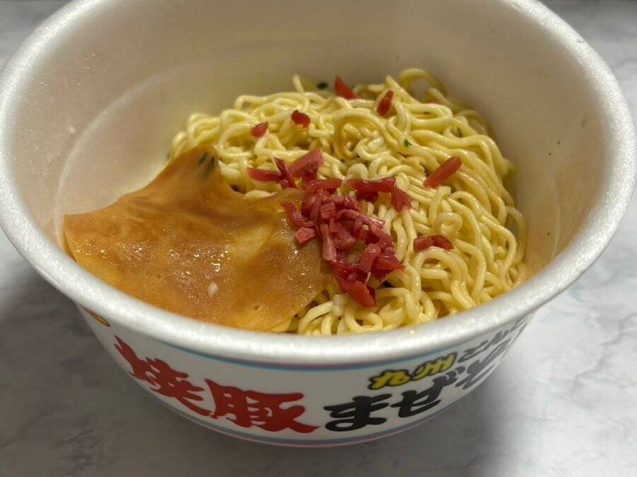 サンポー「焼豚ラーメン」待望の新作　「焼豚ませそば」を九州民が実食レビューしてみた