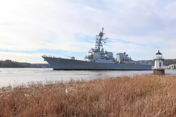 アメリカ海軍の新駆逐艦イノウエ　海上公試を開始