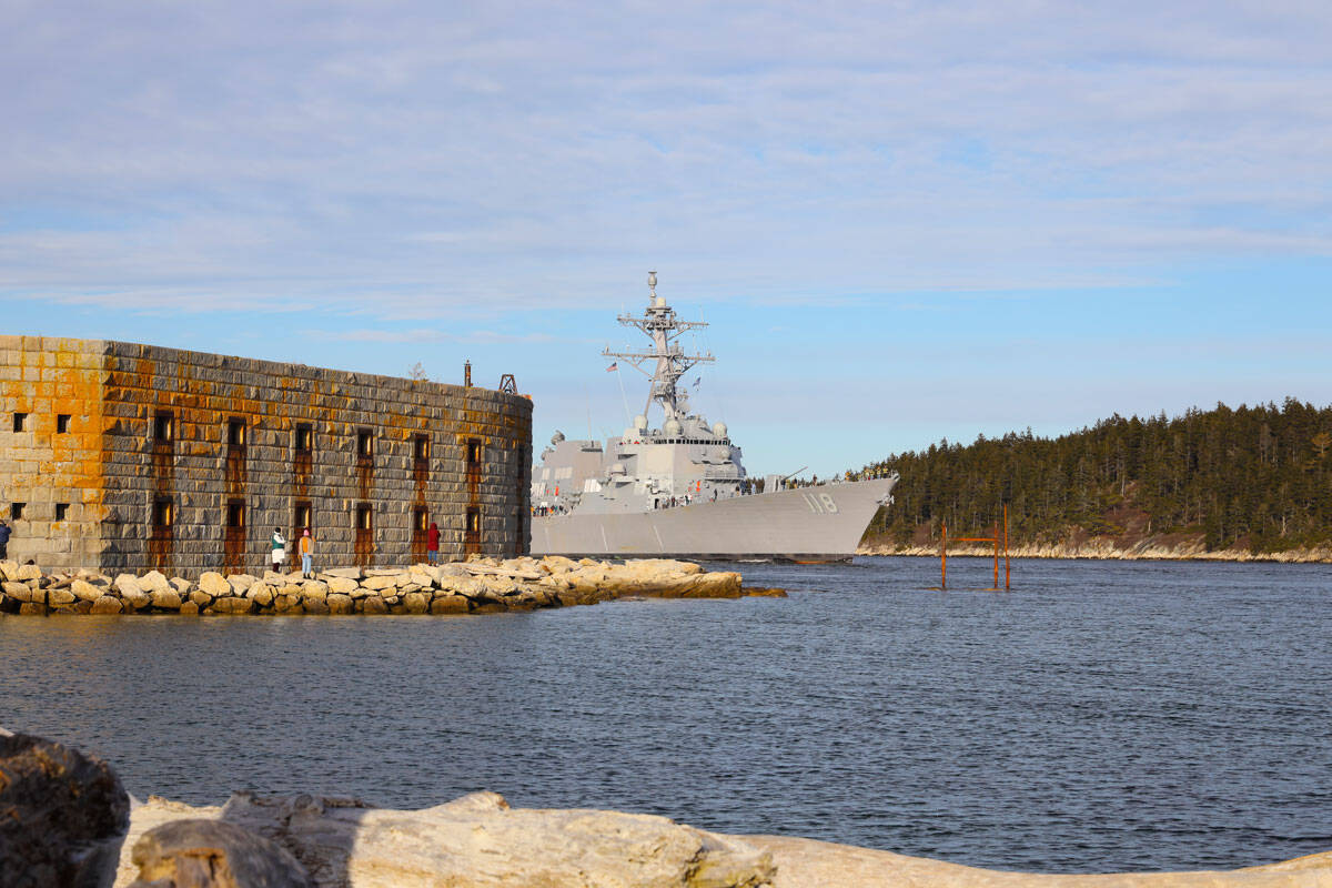 アメリカ海軍の新駆逐艦イノウエ　海上公試を開始