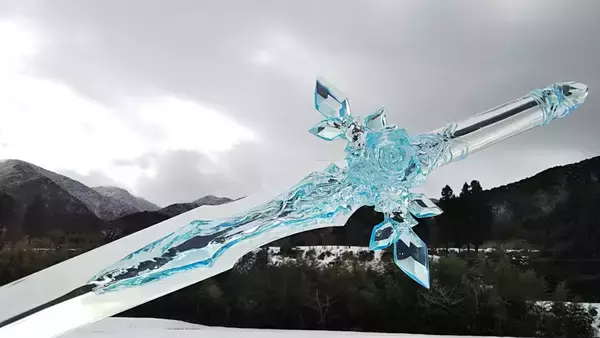 「まさにソードアート　冬の敦賀に舞い降りた「青薔薇の剣」」の画像