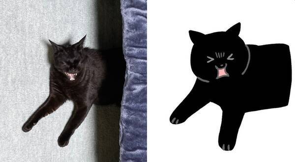 あくびした猫の表情が顔芸レベル そんなマンガみたいな目になる事ある 21年3月12日 エキサイトニュース