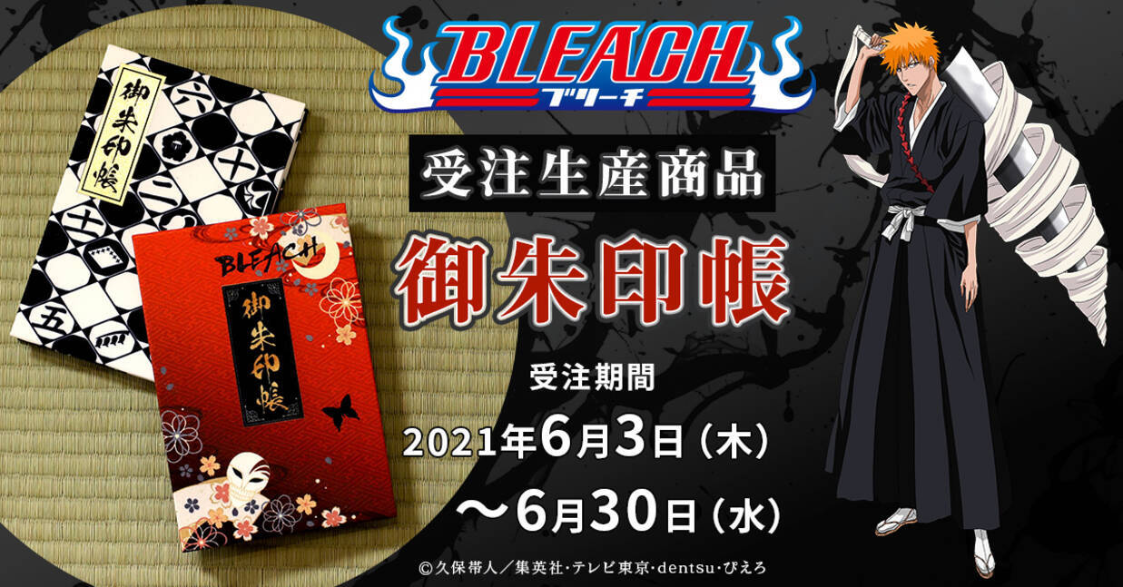 Bleach 御朱印帳が登場 黒崎一護 護廷十三隊イメージの計2種 21年6月4日 エキサイトニュース