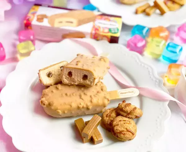 ３つの食感と濃厚な甘さ ハーゲンダッツ バー「キャラメルパーティー」が期間限定で登場