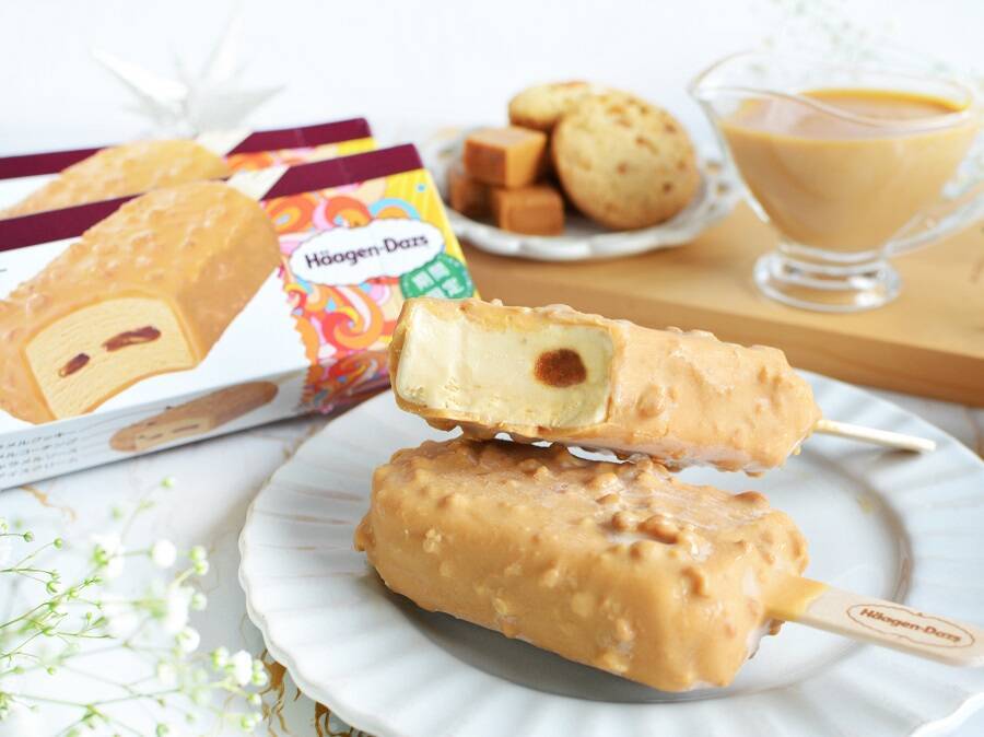 ３つの食感と濃厚な甘さ ハーゲンダッツ バー「キャラメルパーティー」が期間限定で登場