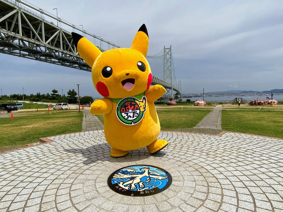 ついに0枚突破 伝説のポケモン ルギア をはじめとしたポケモンマンホールが兵庫県淡路市に登場 21年8月12日 エキサイトニュース