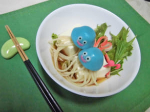 白玉＋パスタ＝モンスター！？ゆで上がったホイミスライムが可愛くて美味しそう