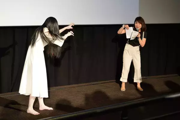 「何も話せない貞子が1人で頑張った試写会イベントに行ってきた」の画像
