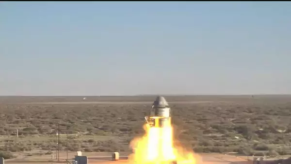 「ボーイングの有人宇宙船「スターライナー」緊急脱出装置の試験成功」の画像