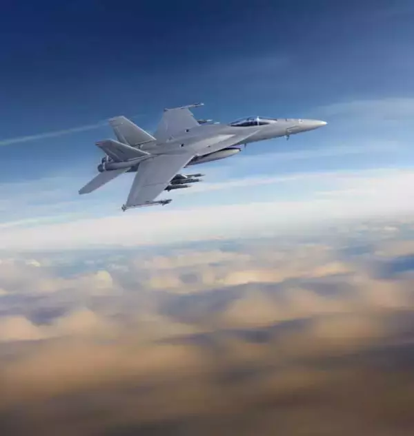 「F／A-18“ブロックIII”用赤外線照準ポッド初飛行試験終了」の画像