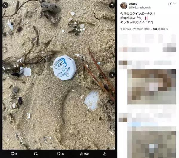 「漂着物だけで朝鮮将棋の駒をコンプリート！6年の海辺散策がもたらした“前人未到の成果”」の画像