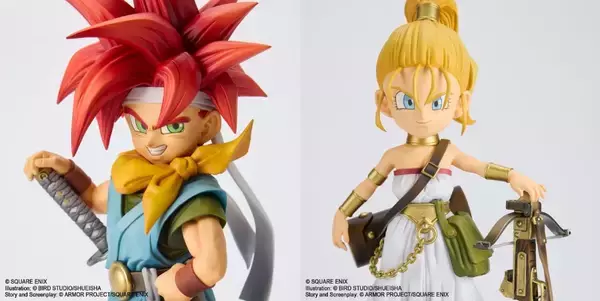 「名作RPG「クロノ・トリガー」クロノ＆マールがフィギュア化　パッケージの立ち姿を完全再現」の画像