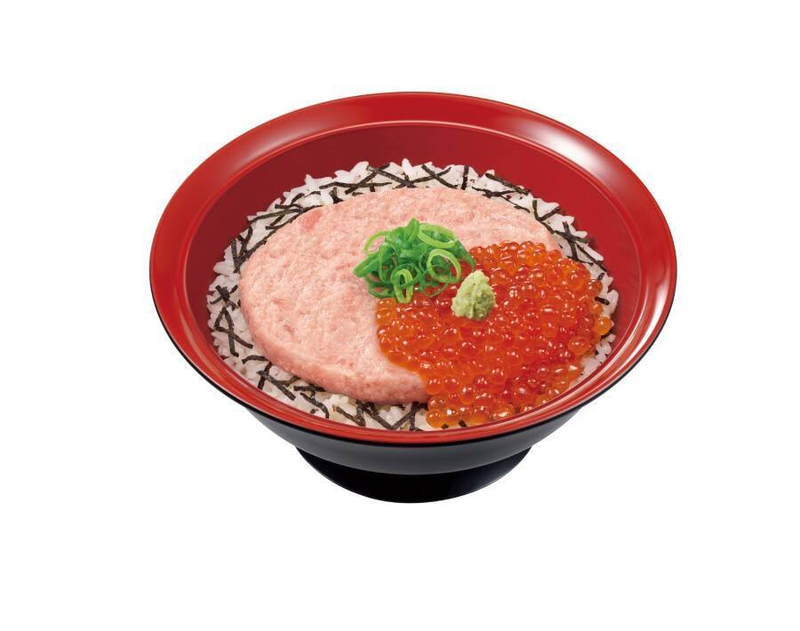 すき家「いくらまぐろたたき丼」発売　いくら3倍の「メガ」も