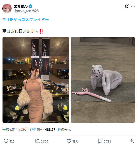 美女レイヤーが「ちいかわ」に挑戦した結果　衝撃のビフォーアフターに「どうしてこうなった」