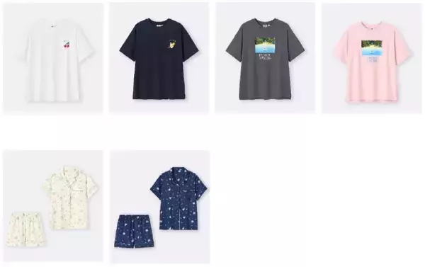 「GU×星のカービィ、新作コレクション発売　テーマは「プププリゾート」」の画像