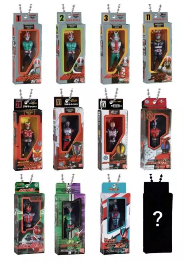 「懐かしの“箱入りソフビ”が手のひらサイズに「仮面ライダー ソフビパッケージチャーム＆チョコスナック」発売」の画像