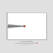 バネを引っ張って、ビヨーンってするだけ　Webサイト「Boing」になぜか癒やされる人続出