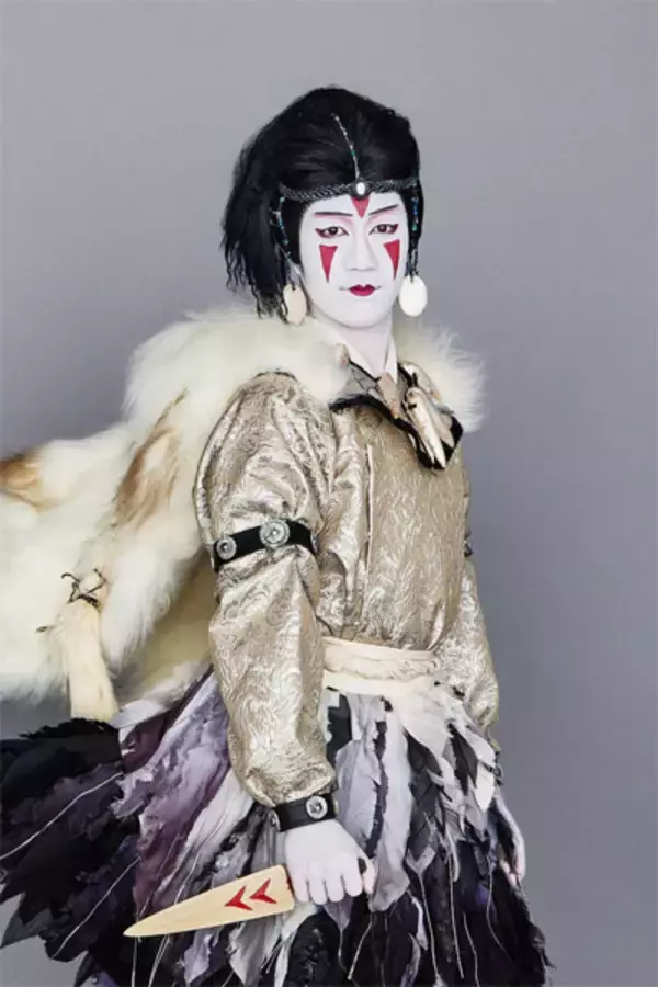 「スーパー歌舞伎「もののけ姫」扮装写真公開　アシタカ・サン・エボシ御前が“歌舞伎化”」の画像