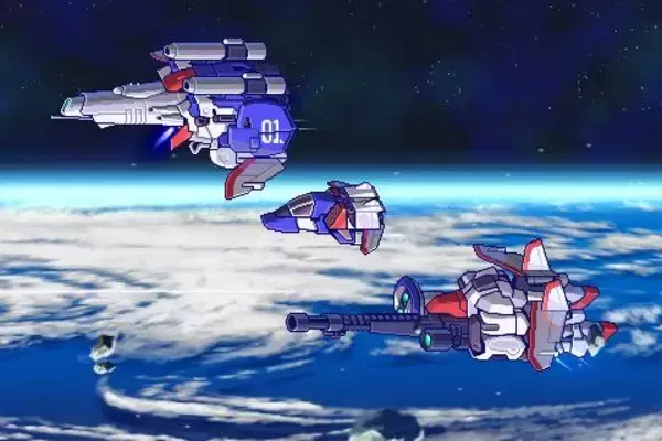 「いつかまた「参戦」する日を夢見て　プラモデラーがガンダム・センチネル「Sガンダム」をドット絵アニメーションで再現」の画像