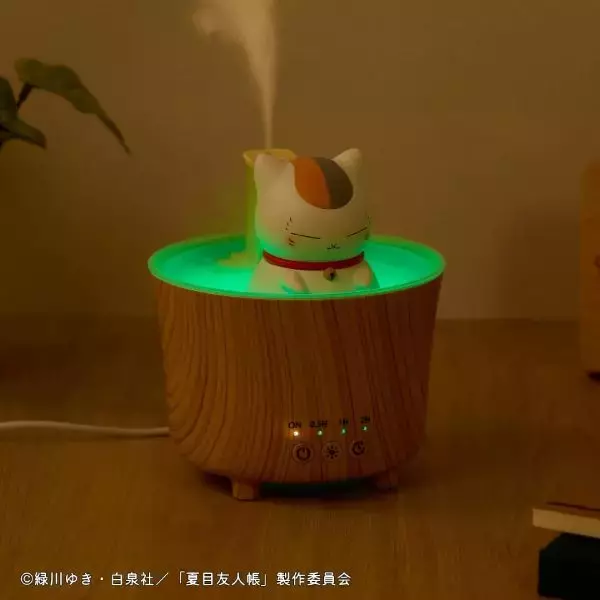 「夏目友人帳、ニャンコ先生の湯けむり加湿器登場　ルームライト機能やタイマーも搭載」の画像