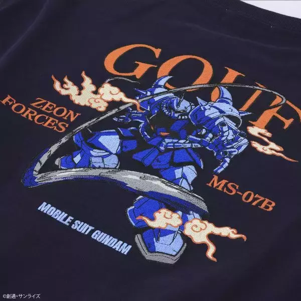 「背中で魅せるガンダムTシャツ　名機3体を精緻なフル刺繍で表現」の画像