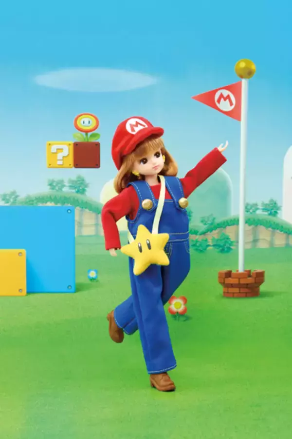 「「スーパーマリオ リカちゃん」発売決定　マリオ＆ピーチ姫に変身」の画像
