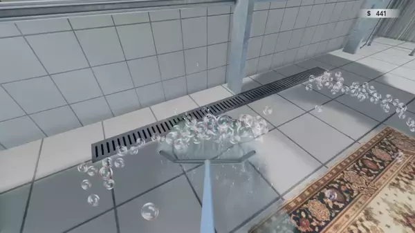 「SNSでよく見る“あの洗浄動画”の快感？新作「絨毯を洗うゲーム」がSteamに登場、しかし中身は隕石が降るクセ強ループゲー」の画像