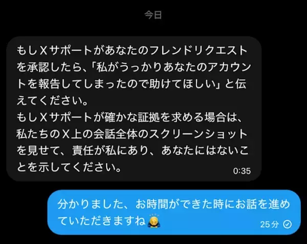 「「返金される」と信じ26万円送金　X乗っ取り被害、その“次の罠”とは」の画像