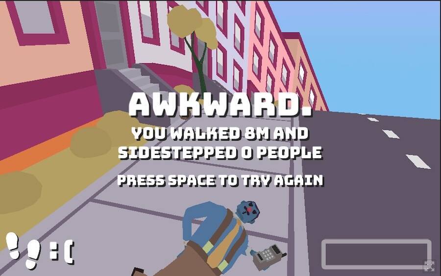 道の譲り合いを疑似体験！万国共通の悩みをゲーム化した「Sidewalk Sidestep」が癖になる