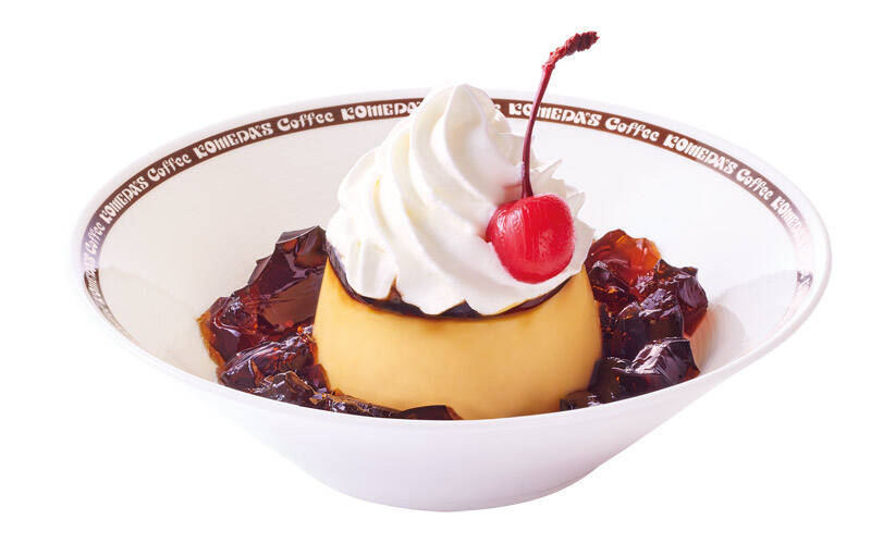 コメダ珈琲店「珈琲所のプリン」が定番入り　真っ赤なチェリーが目印