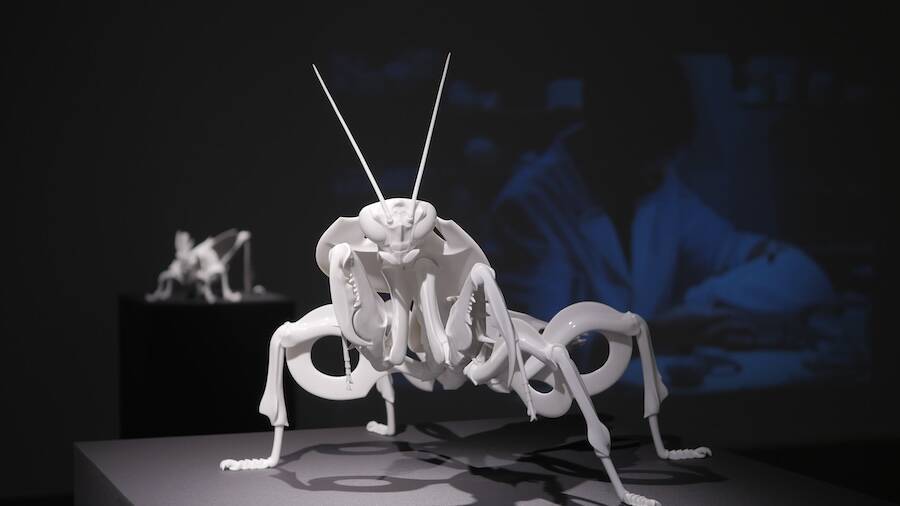 一輪挿しがカブトムシに変形する陶芸作品　可動構造に込められた1年の試行錯誤