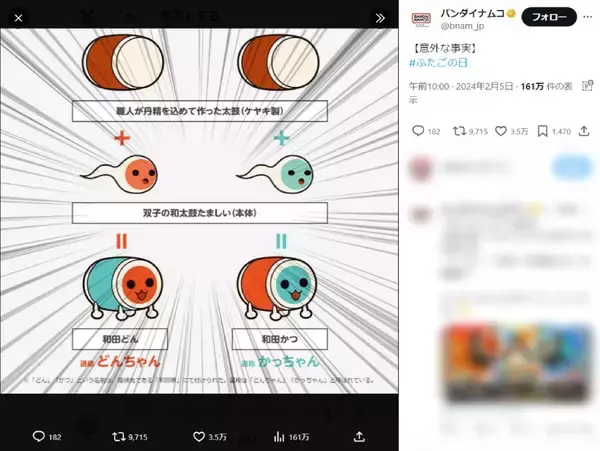 「太鼓の達人の意外な事実をバンダイナムコ公式が紹介」の画像