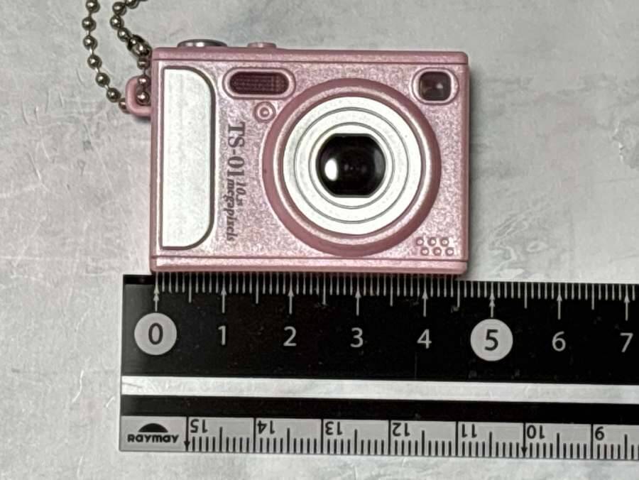 シャッターを押すと写真が現れる　カプセルトイ「デジタルカメラフォトフレームマスコット」使ってみた