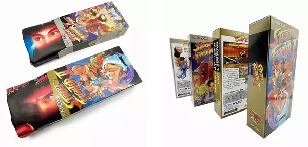 「「ストリートファイターII」ソフトとパッケージデザインを踏襲したTシャツ　プライズ品としてカプコン施設限定で登場」の画像
