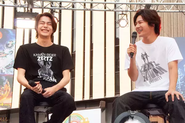 「“ゼッツ”今井竜太郎と“ギャバン”長田光平、打ち水イベントでマル秘ルーティン語る　「唇を…」「相手の香りを…」」の画像