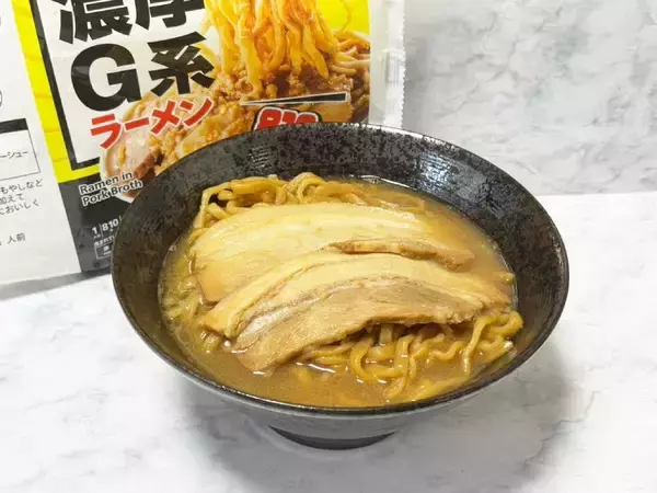 総重量約810gの圧倒的ボリューム　セブン「濃厚G系ラーメン」でG系デビューしてみた
