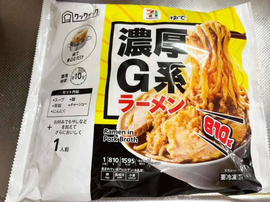 総重量約810gの圧倒的ボリューム　セブン「濃厚G系ラーメン」でG系デビューしてみた