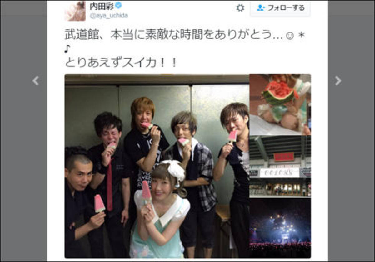内田彩の単独 日本武道館全曲ライブに感動の声 ラブライブ M Sメンバーからもエール 16年8月24日 エキサイトニュース