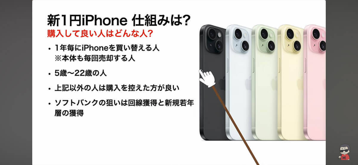 iPhone 15(128GB)が1円!? 規制後の「新1円iPhone」そのカラクリとは?＜みずおじさん＞