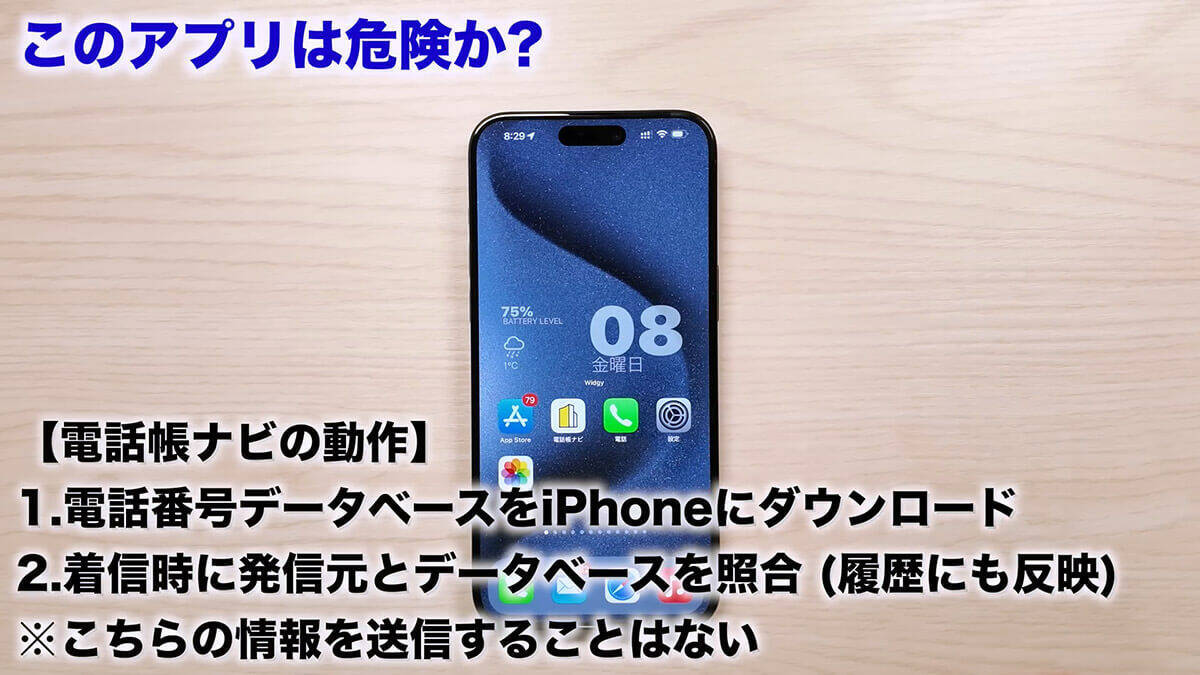 iPhoneに不明な番号着信があっても名前を表示させる方法 ＜みずおじさん＞