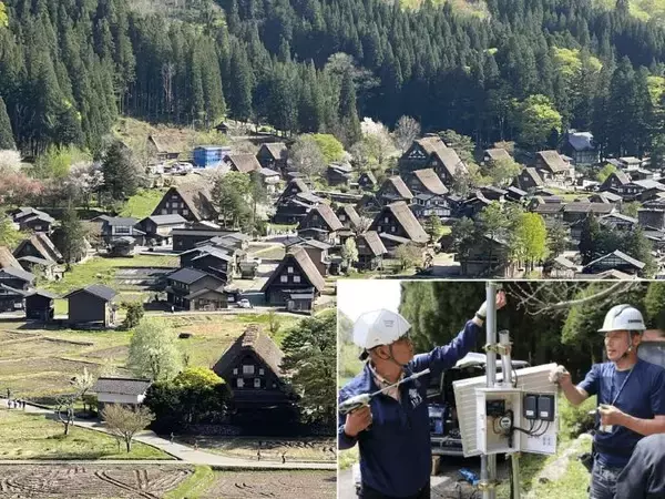 クマ目撃急増の白川郷で“音のバリア”始動　世界遺産の村を守る「熊ソニック」10基が本格稼働