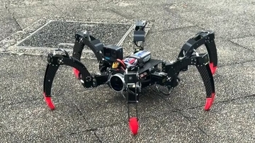 がれきを走破し「触って判断する」　アトラックラボが「六脚スパイダーロボット」を開発