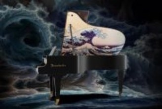 大阪・関西万博で注目されたグランドピアノを展示販売　山野楽器、ウィーンの名門ブランドに北斎の浮世絵